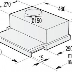 Gorenje BHP523E10X szürke teleszkópos páraelszívó (514441)
