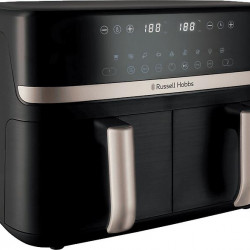 RUSSEL HOBBS SatisFry 27680-56/RH dupla kosaras 9 L Airfryer, fekete/pezsgő