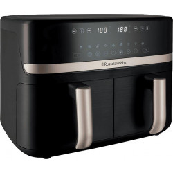 RUSSEL HOBBS SatisFry 27680-56/RH dupla kosaras 9 L Airfryer, fekete/pezsgő