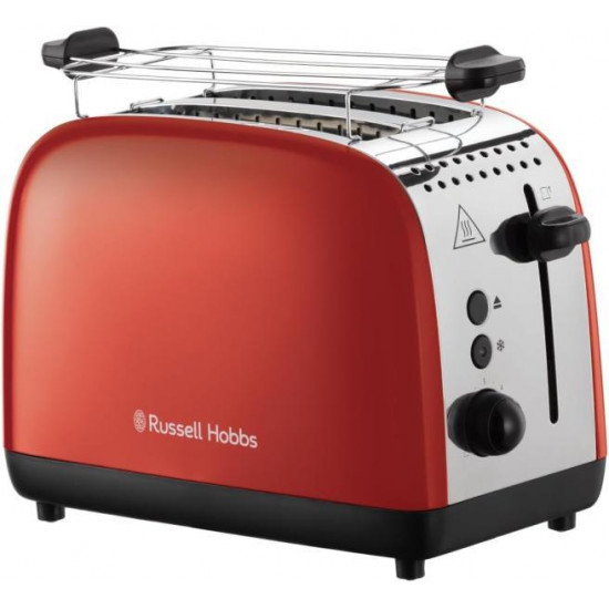 RUSSEL HOBBS Colours Plus 26554-56/RH 2 szeletes kenyérpirító, piros