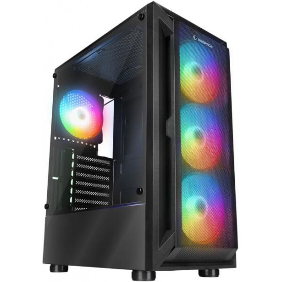 Rampage SHIVA fekete ablakos