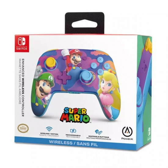 PowerA NSGP0287-01 Enhanced Nintendo Switch vezeték nélküli Color Splash Heroes kontroller PowerA NSGP0287-01 Enhanced Nintendo Switch vezeték nélküli Color Splash Heroes kontroller