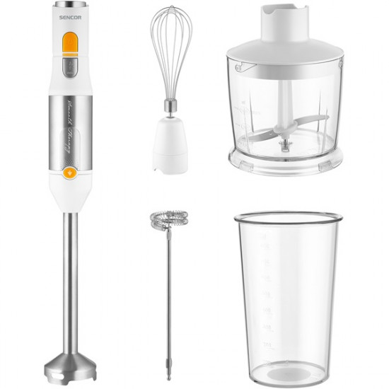 SENCOR SHB 6301WH 4in1 Botmixer, 20 sebességfokozat, 1200W, Fehér SENCOR SHB 6301WH 4in1 Botmixer, 20 sebességfokozat, 1200W, Fehér