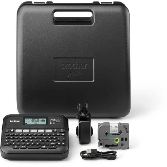 BROTHER Címkenyomtató, PT-D460BTVP, , QWERTY billentyűzet, TZ szalag 3,5-18 mm, grafikus kijelző BROTHER Címkenyomtató, PT-D460BTVP, , QWERTY billentyűzet, TZ szalag 3,5-18 mm, grafikus kijelző