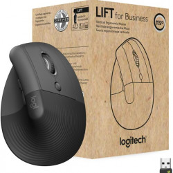 LOGITECH LIFT Vertical Ergonomic Bluetooth Optikai Grafitszürke  Egér