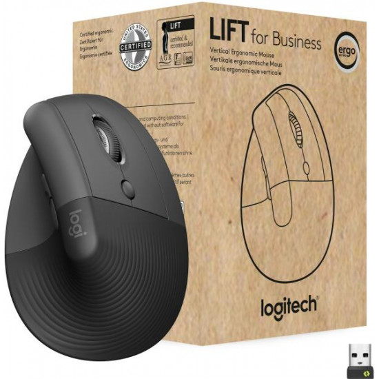 LOGITECH LIFT Vertical Ergonomic Bluetooth Optikai Grafitszürke Egér LOGITECH LIFT Vertical Ergonomic Bluetooth Optikai Grafitszürke Egér