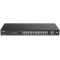 D-LINK Switch 24x1000Mbps (24xPOE) + 2xGigabit kombó SFP Fémházas Menedzselhető Rackes, DGS-1100-26MPV2/E