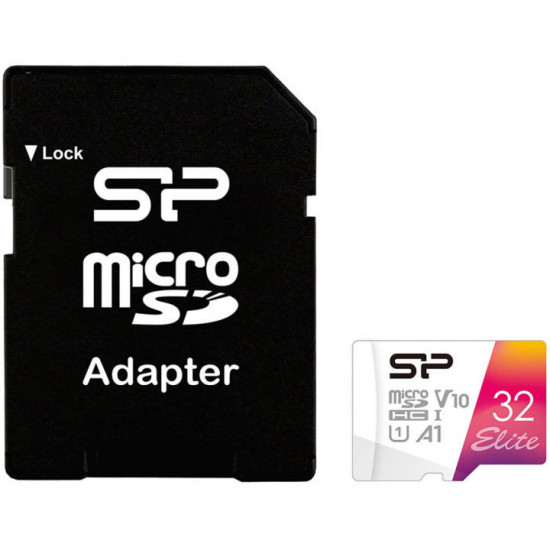 SILICON POWER Elite 32GB Micro SDHC UHS-I A1 V10 memóriakártya