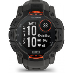 Garmin Instinct 3 50mm Solar fekete sötétszürke szíjjal okosóra