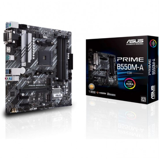 ASUS PRIME B550M-A/CSM AMD B550, mATX Alaplap AM4