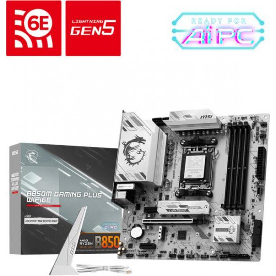 MSI B850M GAMING PLUS WIFI6E AMD B850, mATX Alaplap AM5
