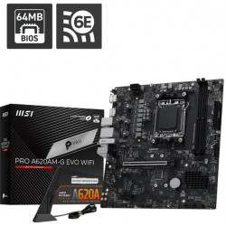 MSI PRO A620AM-G EVO WIFI AMD A620, mATX Alaplap AM5