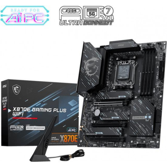 MSI X870E GAMING PLUS WIFI AMD X870, ATX Alaplap AM5