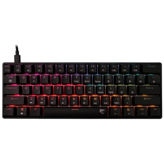WHITE SHARK GK-004113B/R-HU SHINOBI-2/B-R-HU mech. bill. 62 piros gomb,fekete, magyar