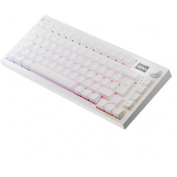 AVAX GM02 PRO 75% HUN tri-mode fehér mechanikus (Gateron red switch) billentyűzet