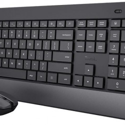 Trust Trezo Comfort (micro vevő; USB; multimed.; magyar) fekete vezeték nélküli egér + billentyűzet