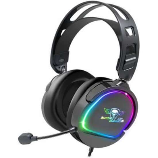HKM-Spirit of Gamer PRO-H6 RGB MultiPlatform fekete Headset