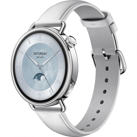 XIAOMI BHR07VUGL S4 Okosóra bőrszíjjal, 41mm, Fehér XIAOMI BHR07VUGL S4 Okosóra bőrszíjjal, 41mm, Fehér