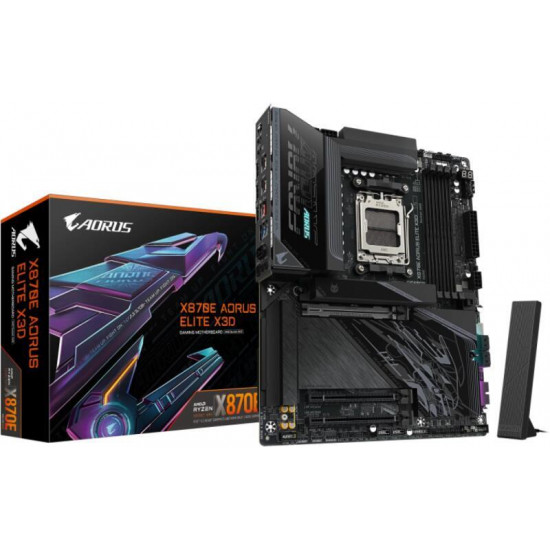 GIGABYTE X870E AORUS ELITE X3D AMD X870, ATX Alaplap AM5 GIGABYTE X870E AORUS ELITE X3D AMD X870, ATX Alaplap AM5