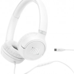 JBL Tune 530 USB-C vezetékes fehér fejhallgató