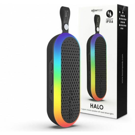 Boompods HALO fekete bluetooth hangszóró