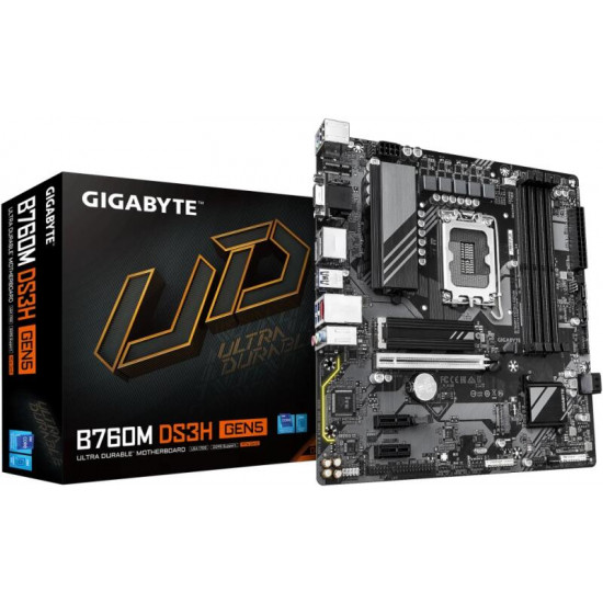 GIGABYTE B760M DS3H GEN5 INTEL B760, mATX Alaplap S1700 GIGABYTE B760M DS3H GEN5 INTEL B760, mATX Alaplap S1700