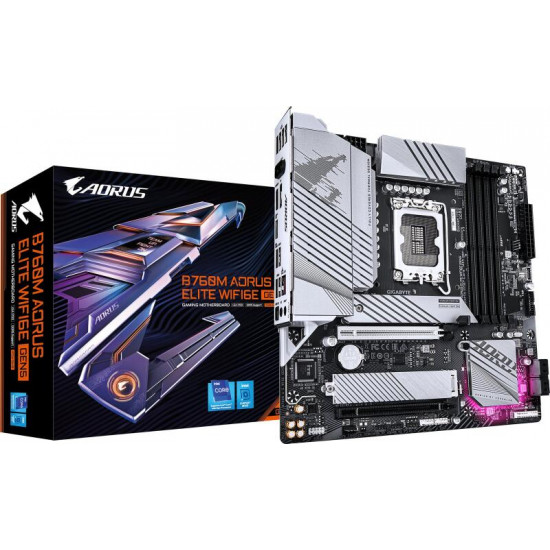 GIGABYTE B760M AORUS ELITE WIFI6E GEN5 INTEL B760, mATX Alaplap S1700 GIGABYTE B760M AORUS ELITE WIFI6E GEN5 INTEL B760, mATX Alaplap S1700