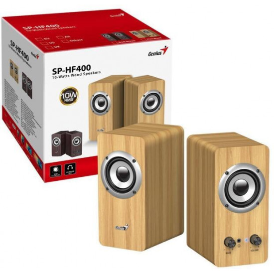 GENIUS 2.0 Hangszóró SP-HF400 Jack 10 Watt, Világosbarna GENIUS 2.0 Hangszóró SP-HF400 Jack 10 Watt, Világosbarna
