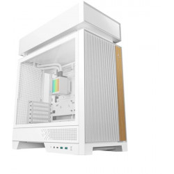 DEEPCOOL CL6600 WH Vízhűtéssel, Tápegység nélkül, Fehér, Üvegfalú Ház ATX