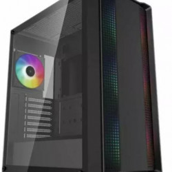 DEEPCOOL CC560 ARGB V2 Tápegység nélkül, Fekete Üvegfalú Ház ATX