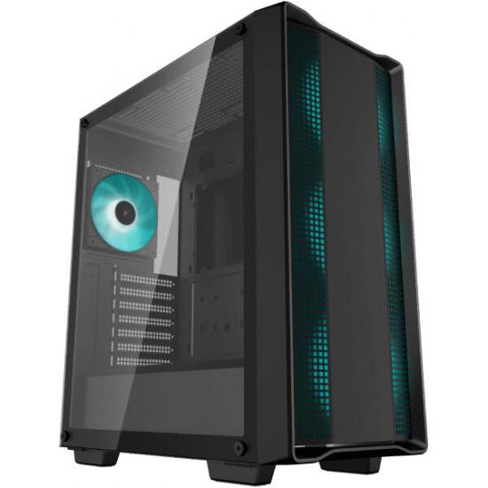 DEEPCOOL CC560 V2 Tápegység nélkül, Fekete Üvegfalú Ház ATX