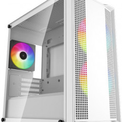 DEEPCOOL CC360 White ARGB Tápegység nélkül, Fehér Üvegfalú Ház Micro ATX
