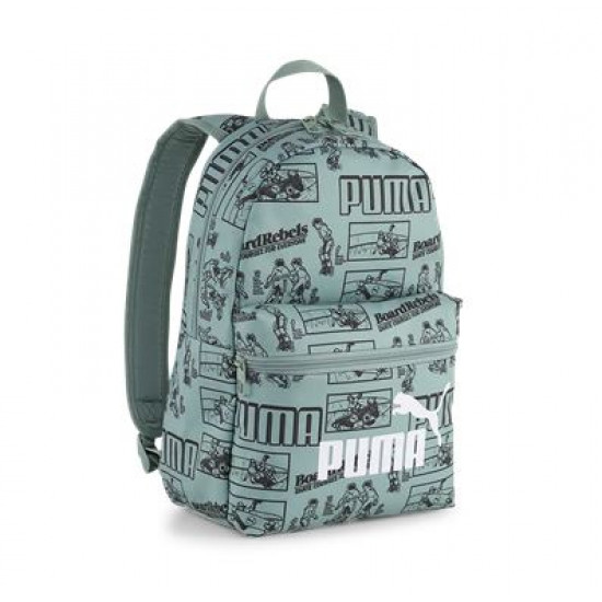 Puma 25 9132401 zöld mintás kicsi hátizsák