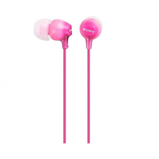 SONY MDREX15LPPIZPI.AE, 18-22000 Hz, 16 ohm, 3.5 mm Jack, 1,2 m Vezetékes szilikonos Fülhallgató, Rózsaszín