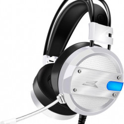 BARACUDA BGH-031W CONCH-W vezetékes gamer fejhallgató mikrofonnal, fehér