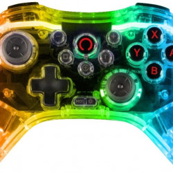 KONIX -  Nintendo Switch/PC LED Vezeték Nélküli kontroller, Átlátszó