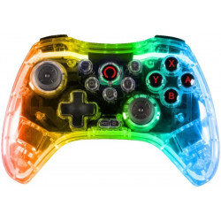 KONIX -  Nintendo Switch/PC LED Vezeték Nélküli kontroller, Átlátszó