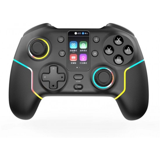 BLACKBIRD Kontroller - Nintendo Switch/Lite/OLED/Android/IOS/PC, Vezeték nélküli Bluetooth 5.0 800mAh, Fekete RGB BLACKBIRD Kontroller - Nintendo Switch/Lite/OLED/Android/IOS/PC, Vezeték nélküli Bluetooth 5.0 800mAh, Fekete RGB