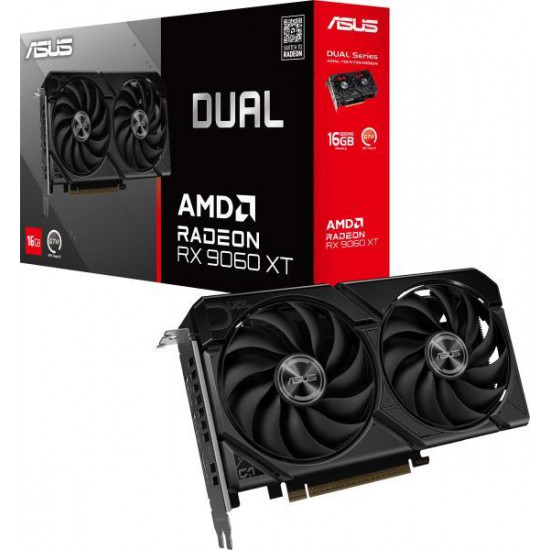 ASUS AMD RX 9060 XT 16GB DDR6 OC Videokártya PCI-Ex16x ASUS AMD RX 9060 XT 16GB DDR6 OC Videokártya PCI-Ex16x