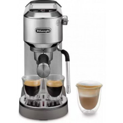 DELONGHI EC890.M Dedica Duo manuális eszpresszó kávéfőző, tartály: 1,1 l, 1450W, Ezüst