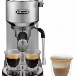 DELONGHI EC890.M Dedica Duo manuális eszpresszó kávéfőző, tartály: 1,1 l, 1450W, Ezüst