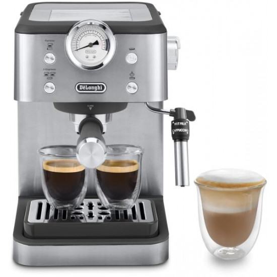 DELONGHI EM450.M Linea Classic manuális eszpresszó kávéfőző, tartály: 1,7 l, 1325W