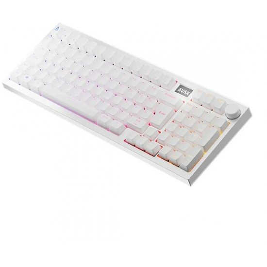 AVAX Vezetékes/Vezeték Nélküli Billentyűzet GM03 PRO USB, Fekete, Mechanikus, Red Switch, HUN, fehér AVAX Vezetékes/Vezeték Nélküli Billentyűzet GM03 PRO USB, Fekete, Mechanikus, Red Switch, HUN, fehér