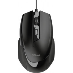 Trust Voca (Optikai érzékelő; 600-2400DPI; 6 gomb) fekete gamer egér