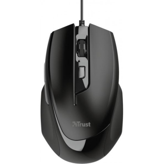 Trust Voca (Optikai érzékelő; 600-2400DPI; 6 gomb) fekete gamer egér Trust Voca (Optikai érzékelő; 600-2400DPI; 6 gomb) fekete gamer egér