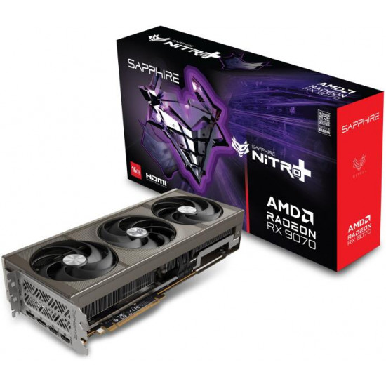 Sapphire RX 9070 Gaming OC NITRO+ 16GB GDDR6 videokártya (11349-01-20G) Sapphire RX 9070 Gaming OC NITRO+ 16GB GDDR6 videokártya (11349-01-20G)