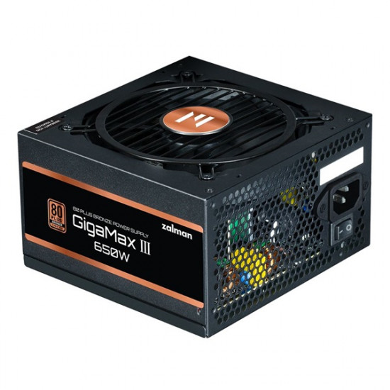 Zalman ZM650-GV3 650W 80+ Bronze ventillátorral dobozos tápegység Zalman ZM650-GV3 650W 80+ Bronze ventillátorral dobozos tápegység