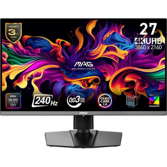 MSI Monitor GAMING MAG 272UP QD-OLED X24 26,5 MSI Monitor GAMING MAG 272UP QD-OLED X24 26,5