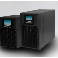 iPOWER UPS, 1000VA, 1000W, 4x IEC C13, SNMP/USB/RS-232, szünetmentes tápegység, LCD kijelző, AVR, online, tower