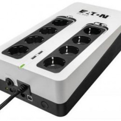 EATON UPS 3S Gen2 UPS DIN, 850VA, 510W, Input: Schuko, Outputs: 8x Schuko, szünetmentes tápegység, USB